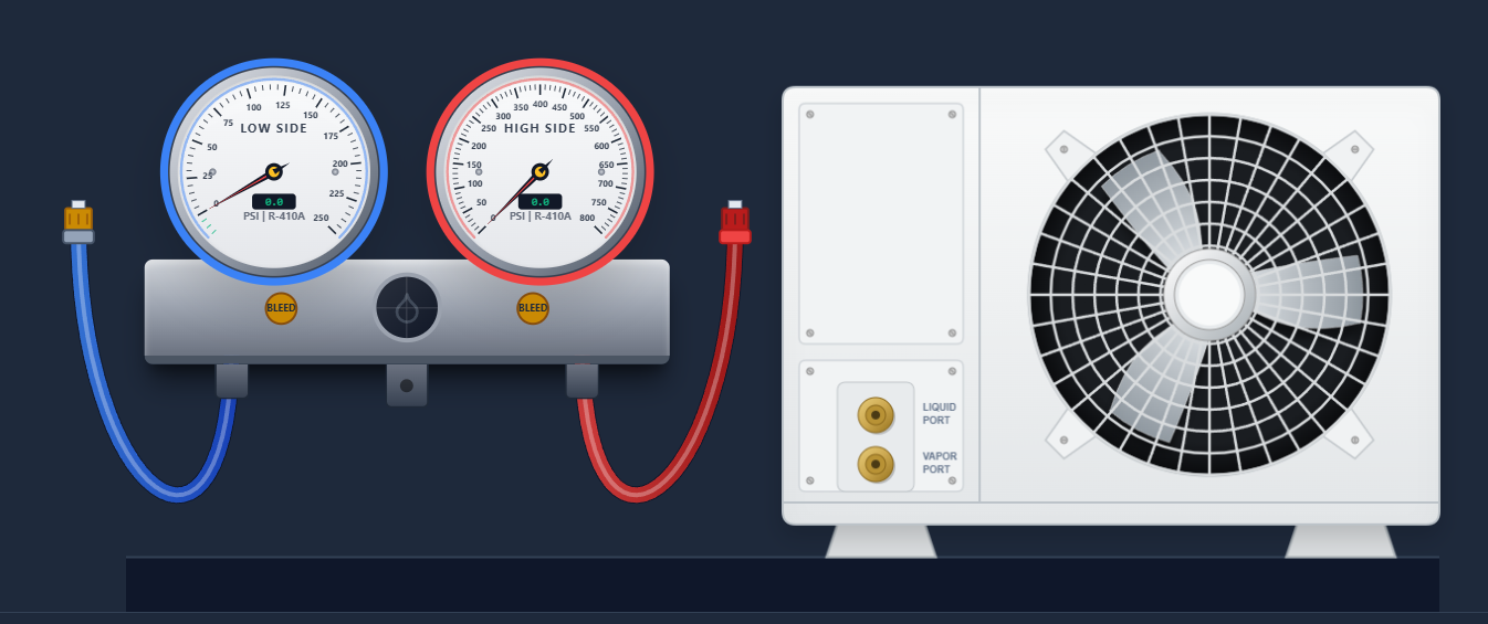 Check Refrigerant Pressure Simulator
